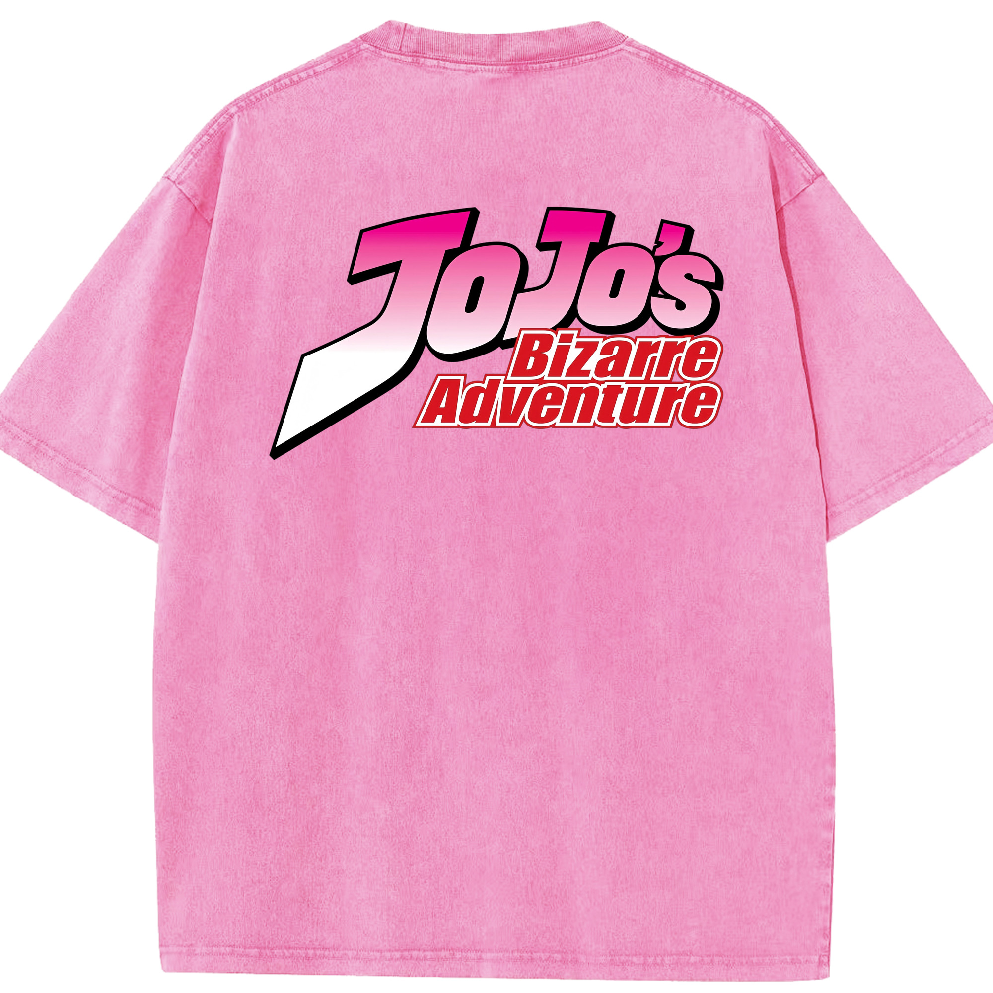 （画像用） ジョジョの奇妙な冒険 JoJo's Bizarre Adventure 綿100% ヴィンテージ風 半袖Tシャツ（背面プリント）